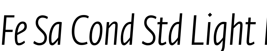 Fe Sa Cond Std Light Italic Fuente Descargar Gratis