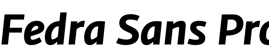 Fedra Sans Pro Bold Italic Font Download Free