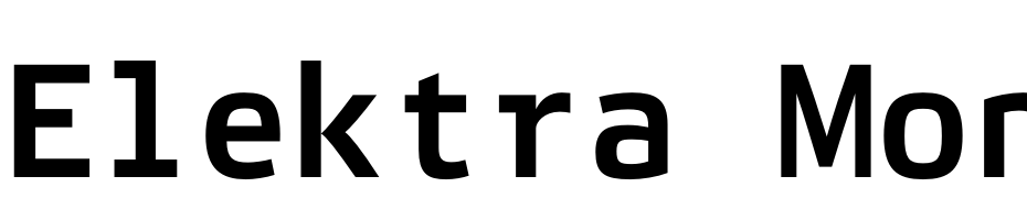 Elektra Mono Pro Bold Font Download Free