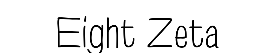 Eight Zeta Fuente Descargar Gratis