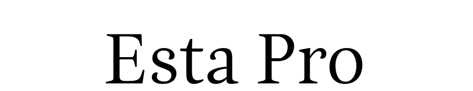 Esta Pro Font Download Free
