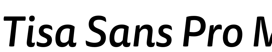 Tisa Sans Pro Medium Italic Font Download Free