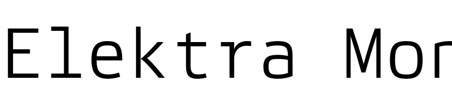 Elektra Mono Light Pro Font Download Free