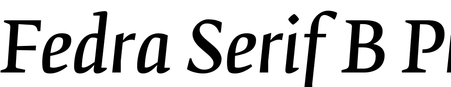 Fedra Serif B Pro Normal Italic Font Download Free