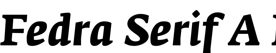 Fedra Serif A Pro Bold Italic Font Download Free