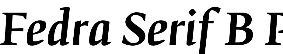 Fedra Serif B Pro Medium Italic Font Download Free