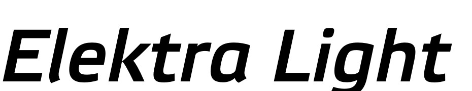 Elektra Light Pro Bold Italic Font Download Free