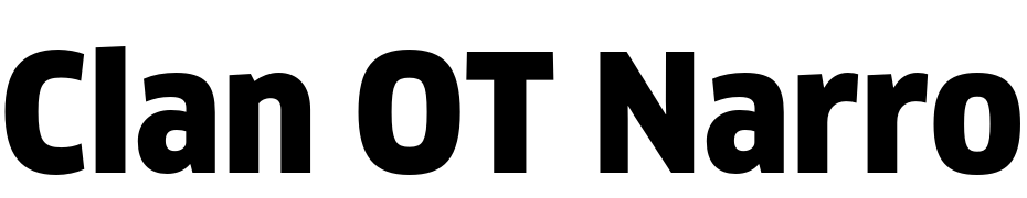 Clan OT Narrow Black Schrift Herunterladen Kostenlos