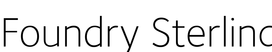 Foundry Sterling Light OSF Schrift Herunterladen Kostenlos
