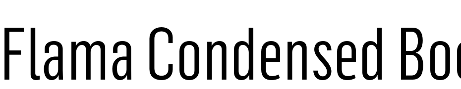 Flama Condensed Book Font Download Free