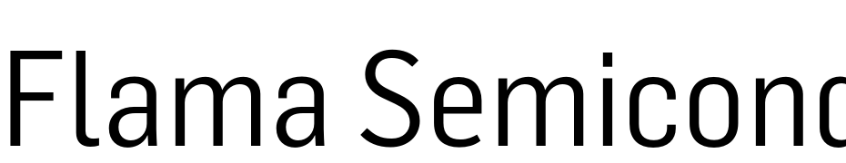 Flama Semicondensed Book Font Download Free