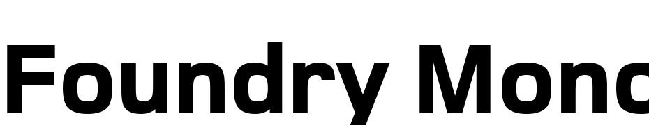 Foundry Monoline Extra Bold Font Download Free