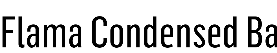 Flama Condensed Basic Font Download Free