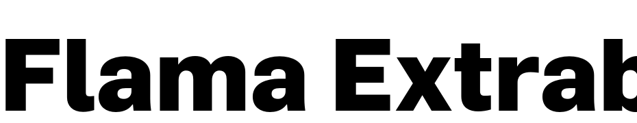 Flama Extrabold Font Download Free