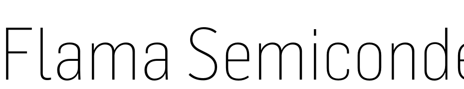 Flama Semicondensed Ultralight Font Download Free