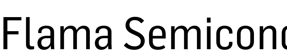 Flama Semicondensed Basic Font Download Free