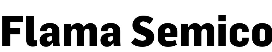 Flama Semicondensed Extrabold Font Download Free