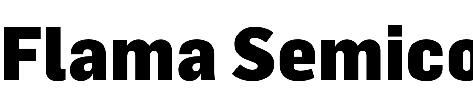 Flama Semicondensed Black Font Download Free
