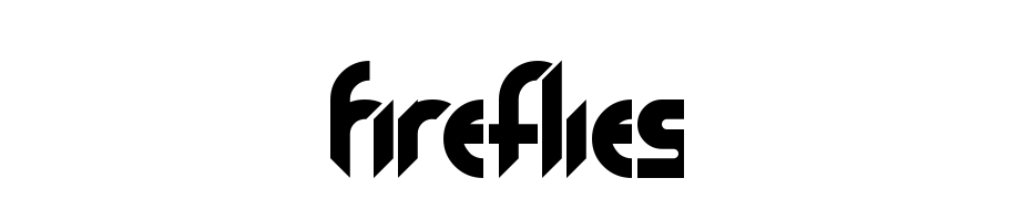 Fireflies cкачати шрифт безкоштовно