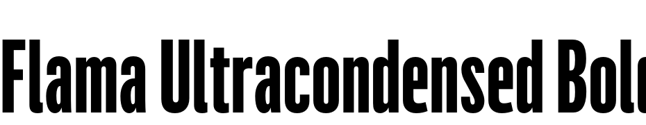 Flama Ultracondensed Bold Font Download Free