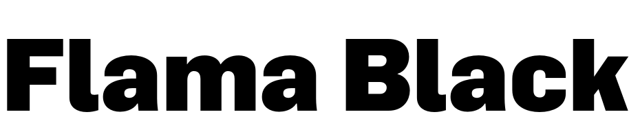 Flama Black Font Download Free