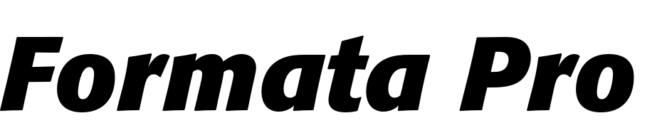 Formata Pro Bold Italic Yazı tipi ücretsiz indir