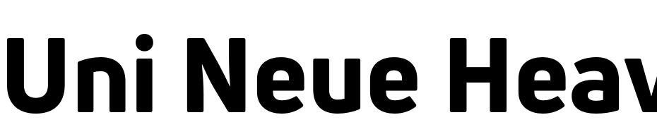 Uni Neue Heavy Font Download Free
