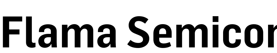 Flama Semicondensed Semibold Schrift Herunterladen Kostenlos