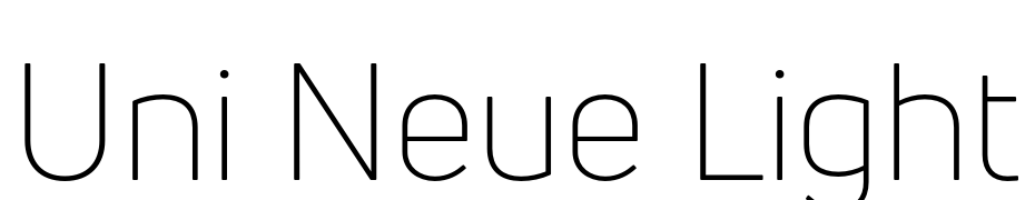 Uni Neue Light Font Download Free