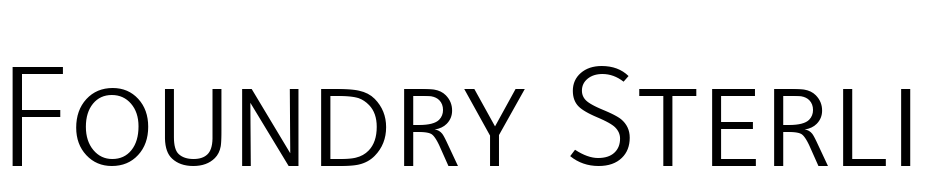 Foundry Sterling Book Expert Font Download Free