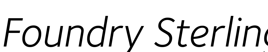Foundry Sterling Book Italic OSF Font Download Free