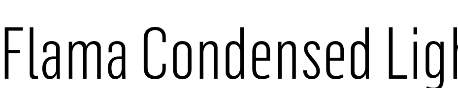 Flama Condensed Light Fuente Descargar Gratis