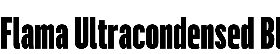 Flama Ultracondensed Black Font Download Free