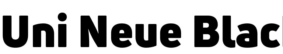 Uni Neue Black Font Download Free