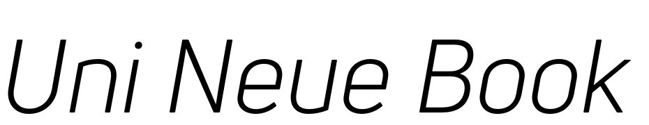 Uni Neue Book Italic Yazı tipi ücretsiz indir