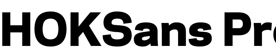 HOKSans Pro Heavy Scarica Caratteri Gratis