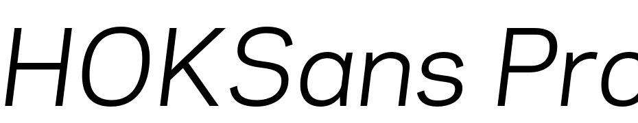 HOKSans Pro Book Italic Yazı tipi ücretsiz indir
