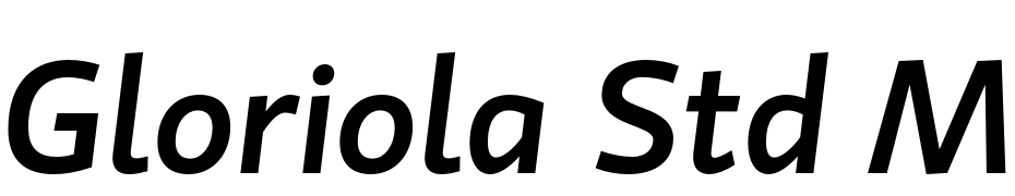 Gloriola Std Medium Italic Font Download Free