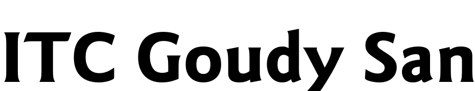 ITC Goudy Sans Pro Bold Font Download Free