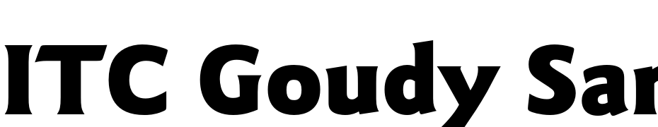 ITC Goudy Sans Pro Black Font Download Free