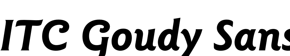 ITC Goudy Sans Pro Bold Italic Schrift Herunterladen Kostenlos