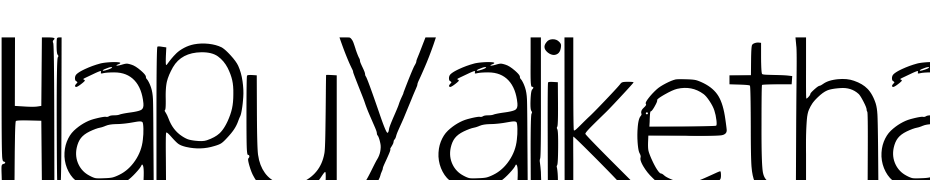 Hapuyalikethatbiko Font Download Free