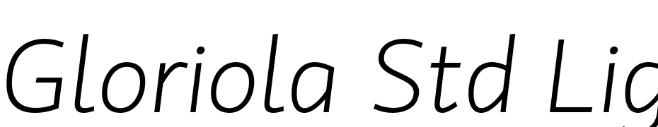 Gloriola Std Light Italic cкачати шрифт безкоштовно