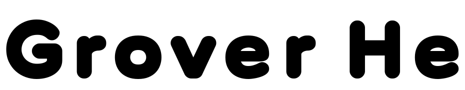 Grover Heavy Yazı tipi ücretsiz indir