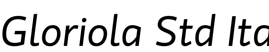 Gloriola Std Italic Fuente Descargar Gratis