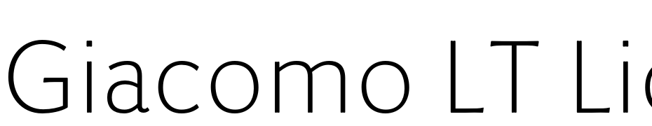 Giacomo LT Light Font Download Free