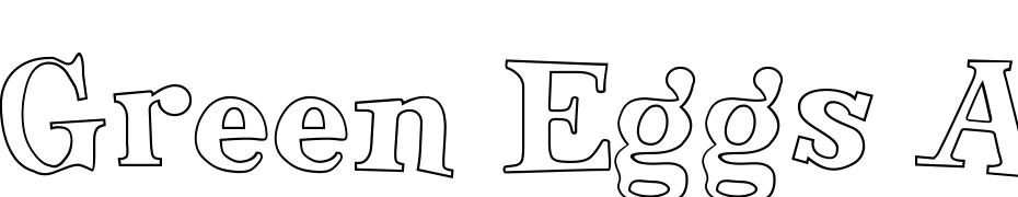Green Eggs And Spam Outline Font Download Free