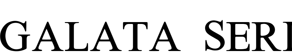 Galata Serif Fuente Descargar Gratis