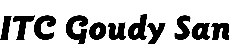 ITC Goudy Sans Pro Black Italic Font Download Free