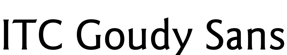 ITC Goudy Sans Pro Medium Font Download Free